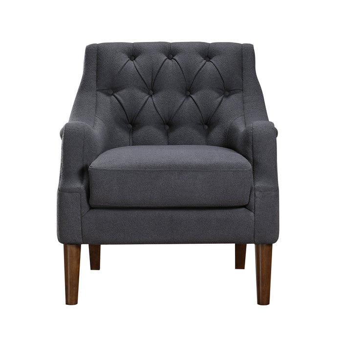 Stella Dark Gray Boucle Accent Chair