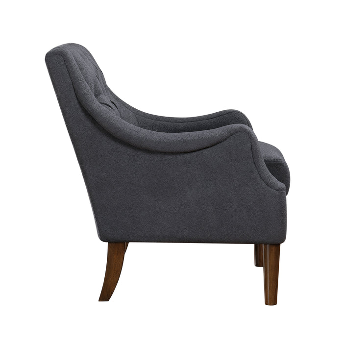 Stella Dark Gray Boucle Accent Chair