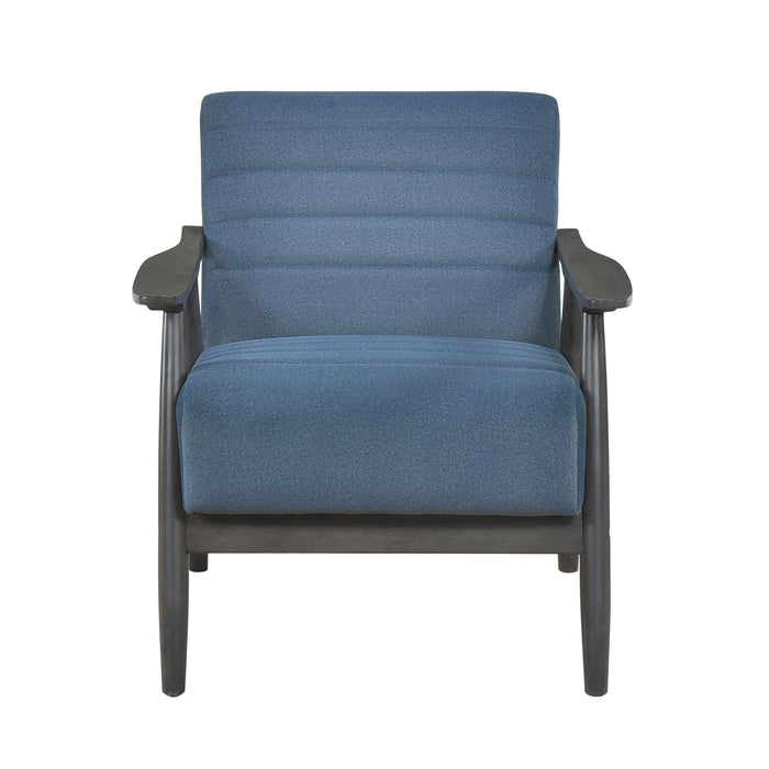 Greeley Blue Velvet Accent Chair