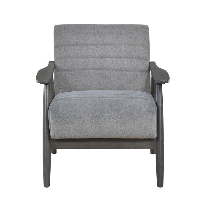 Greeley Gray Velvet Accent Chair