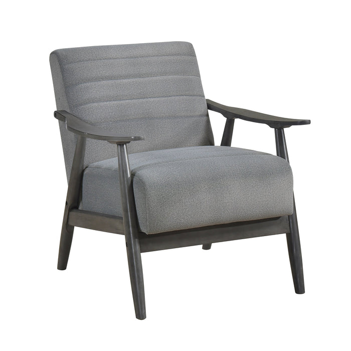 Greeley Gray Velvet Accent Chair