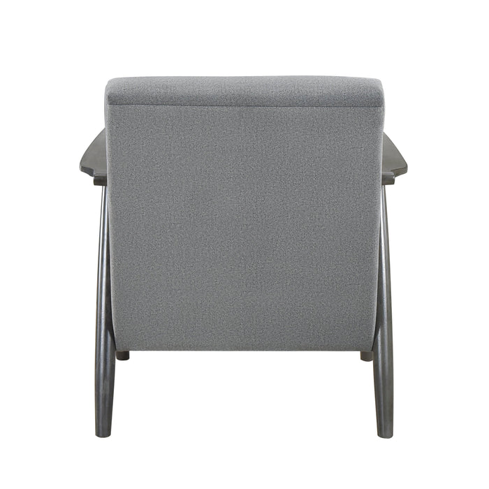 Greeley Gray Velvet Accent Chair