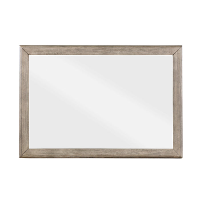 Marceline Gray Oak Mirror