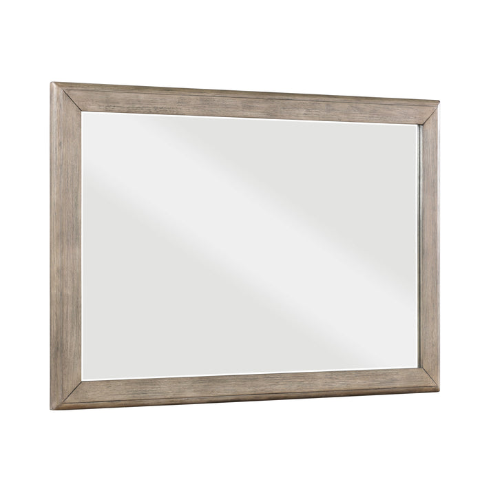 Marceline Gray Oak Mirror