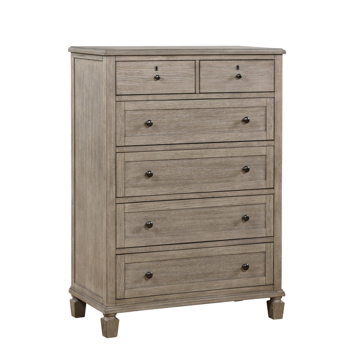 Marceline Gray Oak Chest