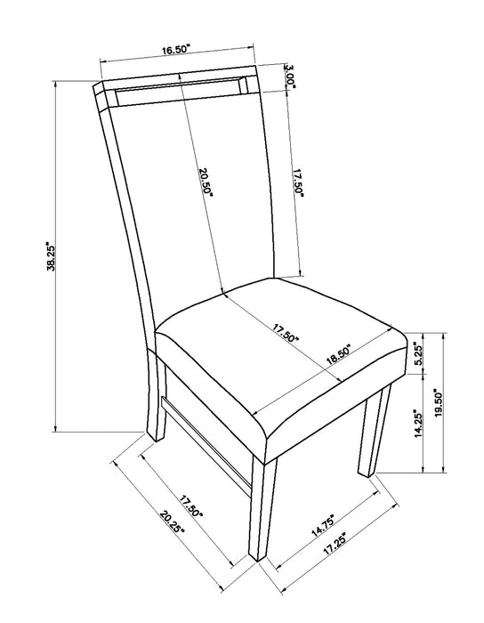 Dune Light Gray Dining Chair, Set of 2