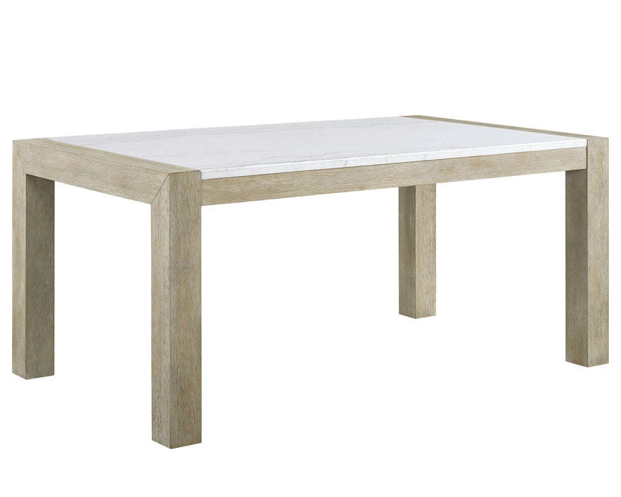 Dune Light Gray Genuine Marble Dining Table