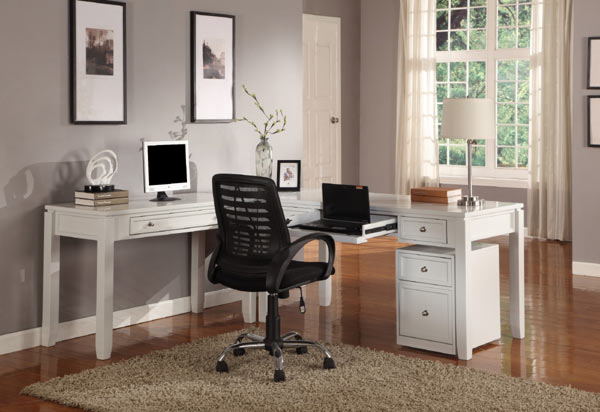 Modern Furniture - Boca L-Shape Home Office Set - PAH-BOC-347D-357D-370-ROOM