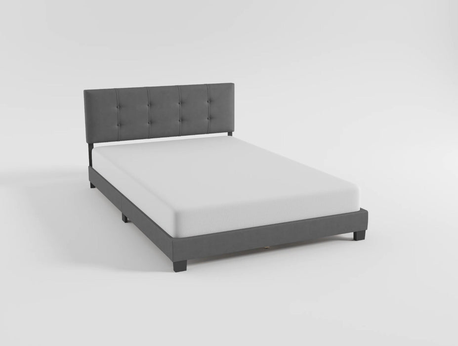 Bari Brown Queen Platform Bed