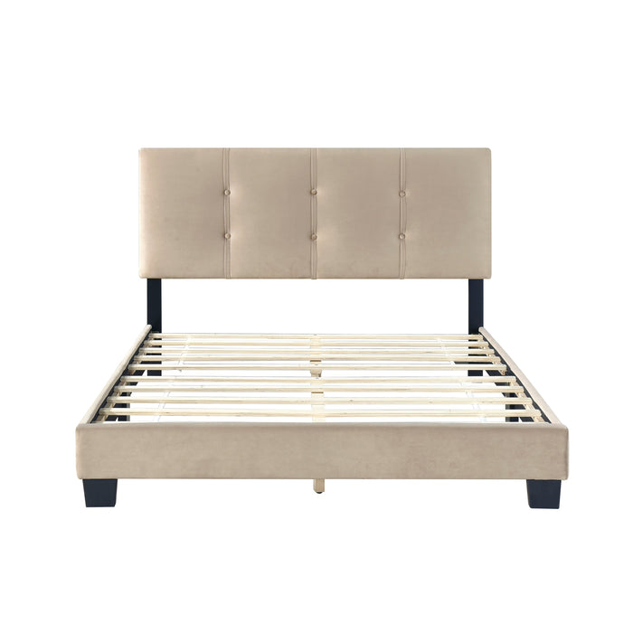 Bari Brown Full Platform Bed