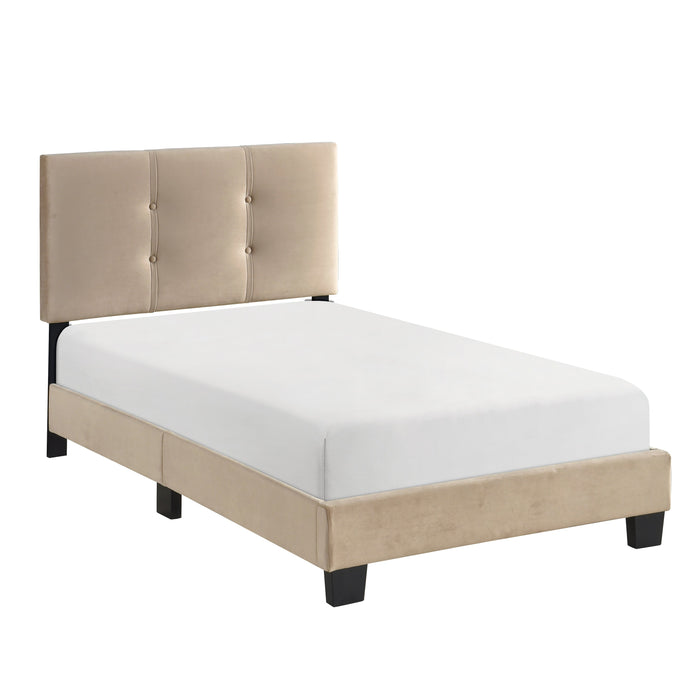 Bari Brown Twin Platform Bed