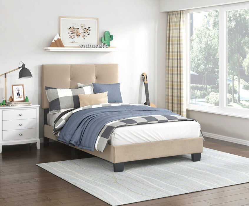 Bari Brown Twin Platform Bed