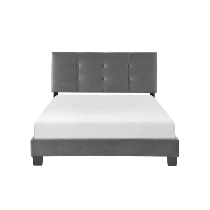 Bari Dark Gray Full Platform Bed