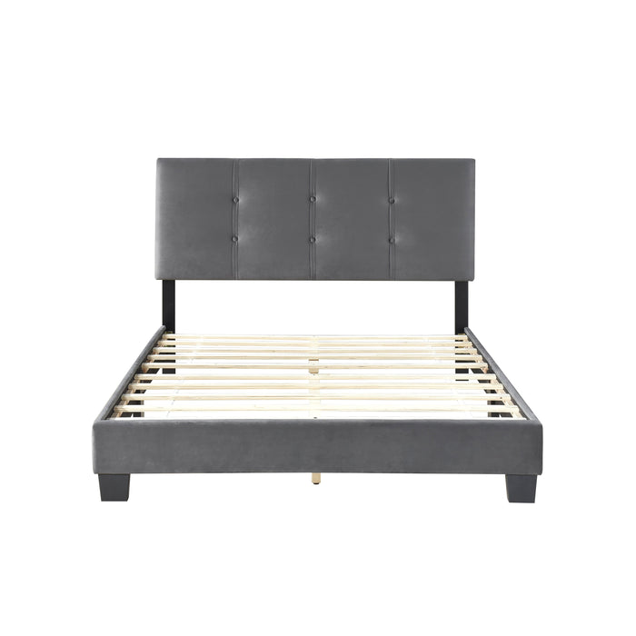 Bari Dark Gray Full Platform Bed