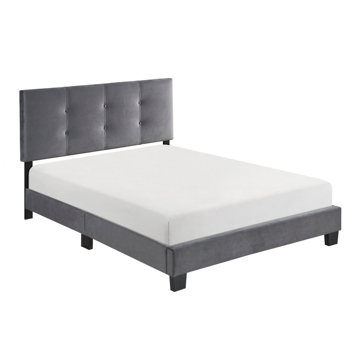 Bari Dark Gray Full Platform Bed