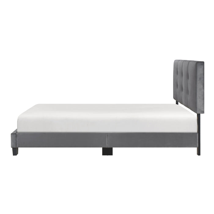 Bari Dark Gray Full Platform Bed