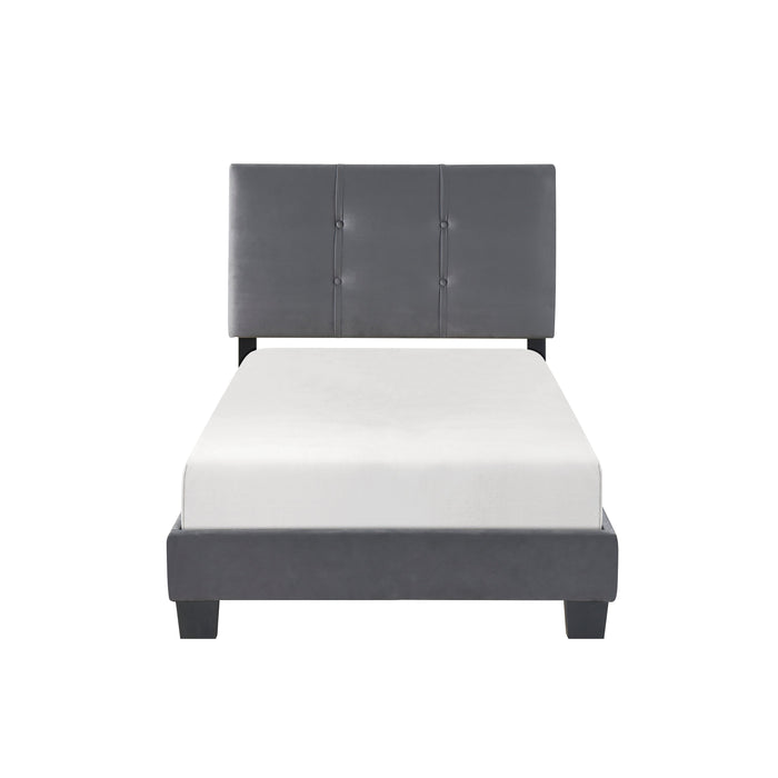 Bari Dark Gray Twin Platform Bed