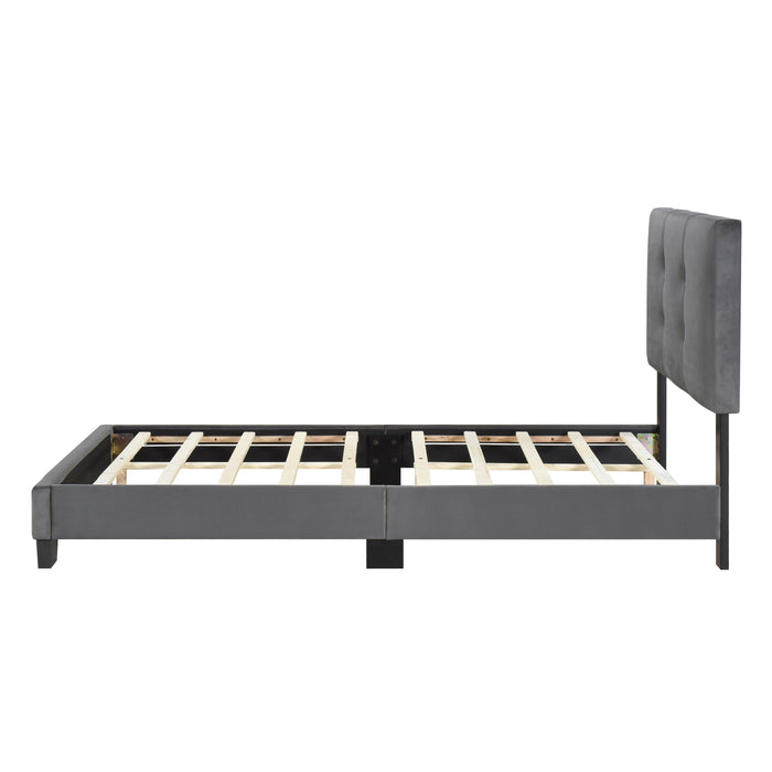 Bari Dark Gray Twin Platform Bed