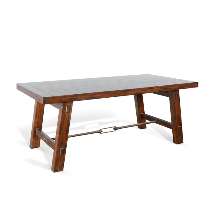 Purity Craft Sunny Deigns Tuscany Dining Table with Turn Buckle Vintage Mocha