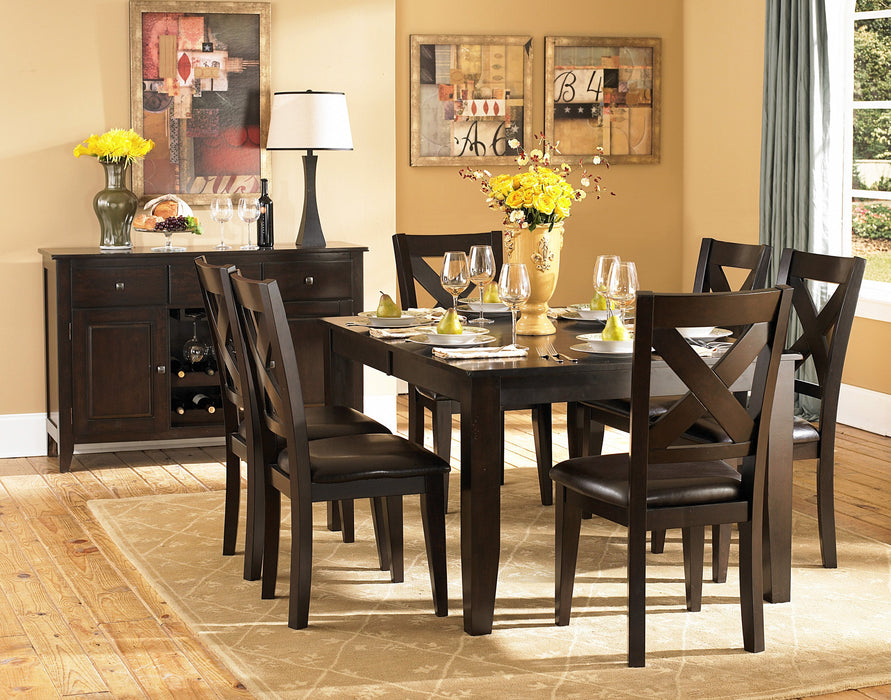 Crown Pointe Warm Merlot Dining Table