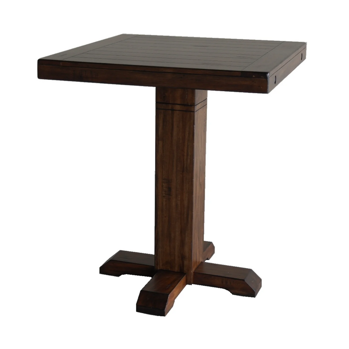 Purity Craft Adjustable Height Pub Table Vintage Mocha