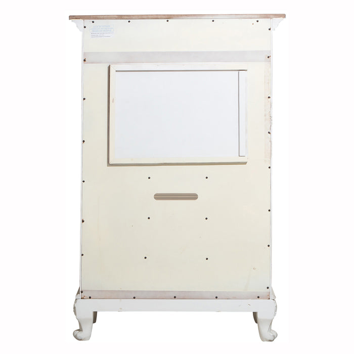 Cinderella Antique White Armoire