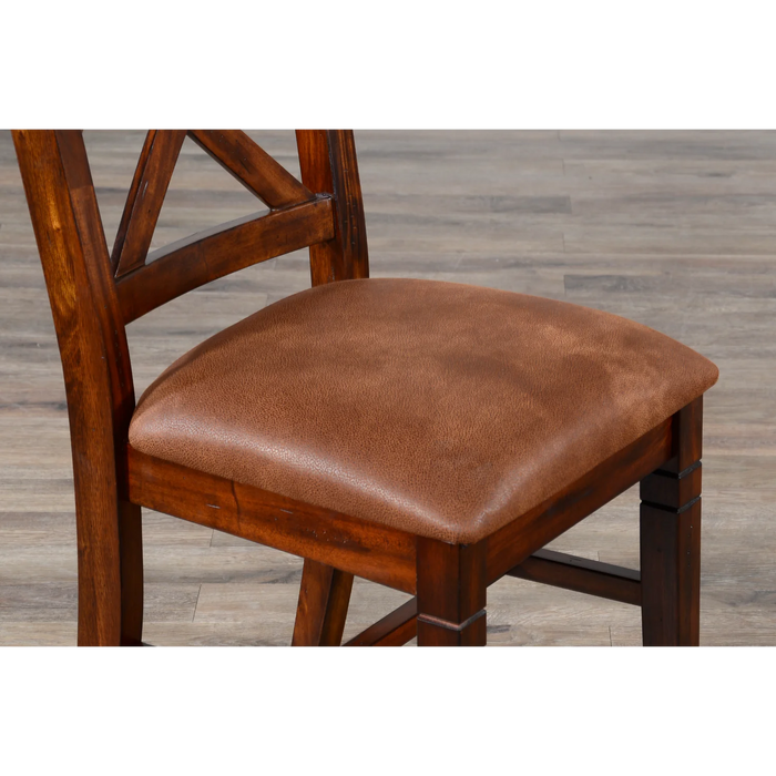 Purity Craft Double Crossback Dining Chair Dark chocolate