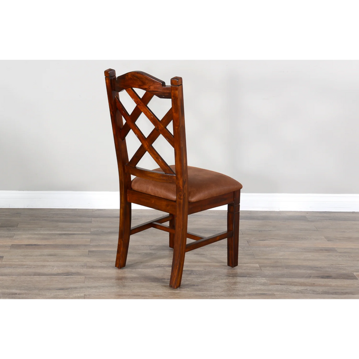 Purity Craft Double Crossback Dining Chair Dark chocolate