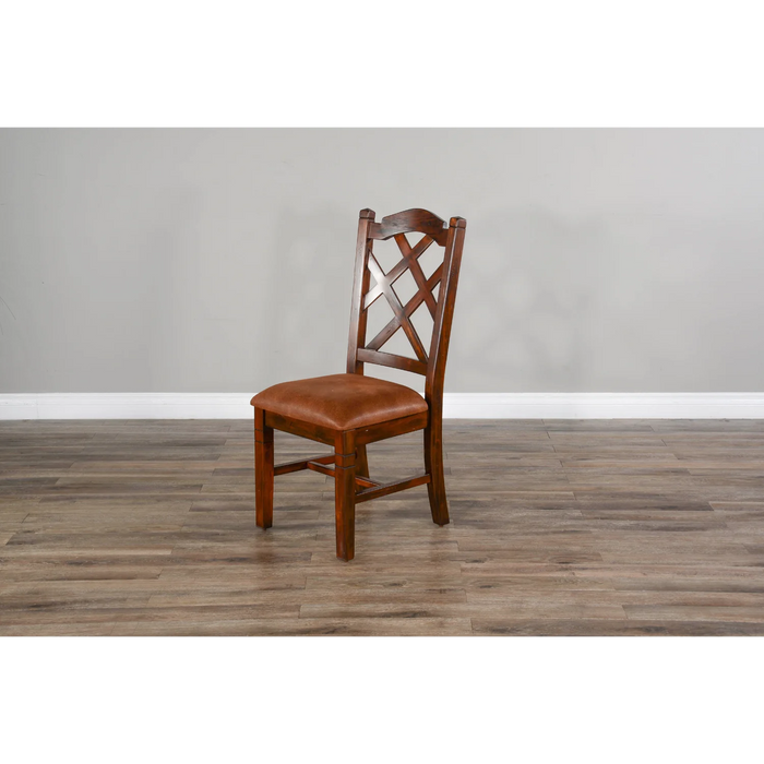 Purity Craft Double Crossback Dining Chair Dark chocolate