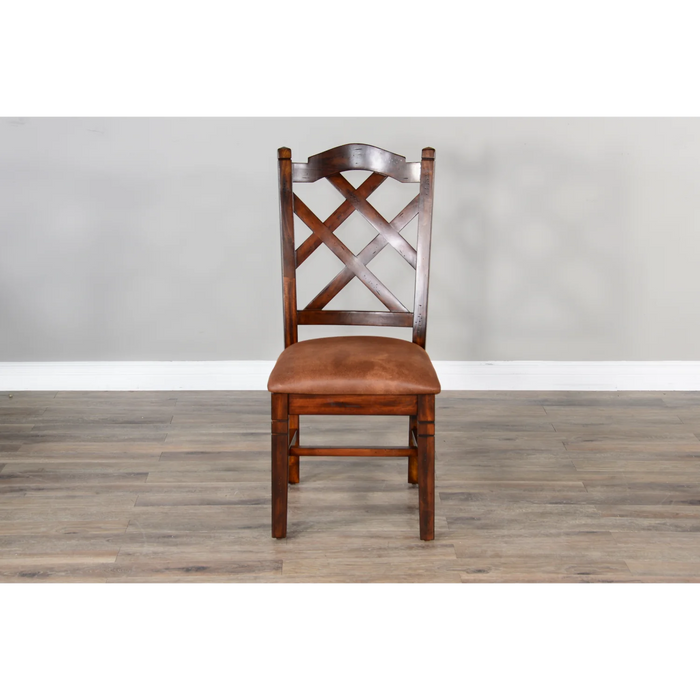 Purity Craft Double Crossback Dining Chair Dark chocolate