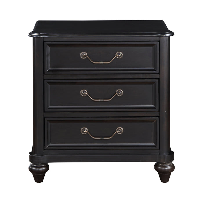 Herman Charcoal Brown Nightstand