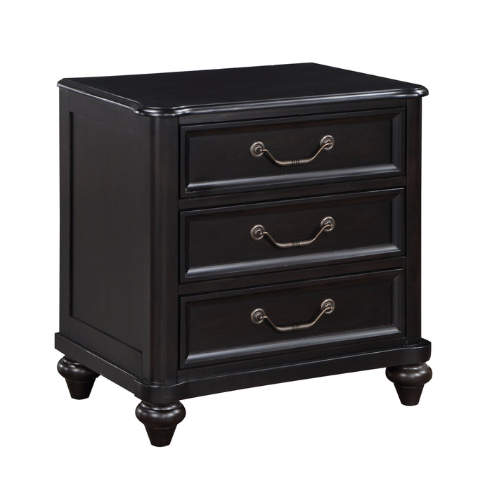 Herman Charcoal Brown Nightstand