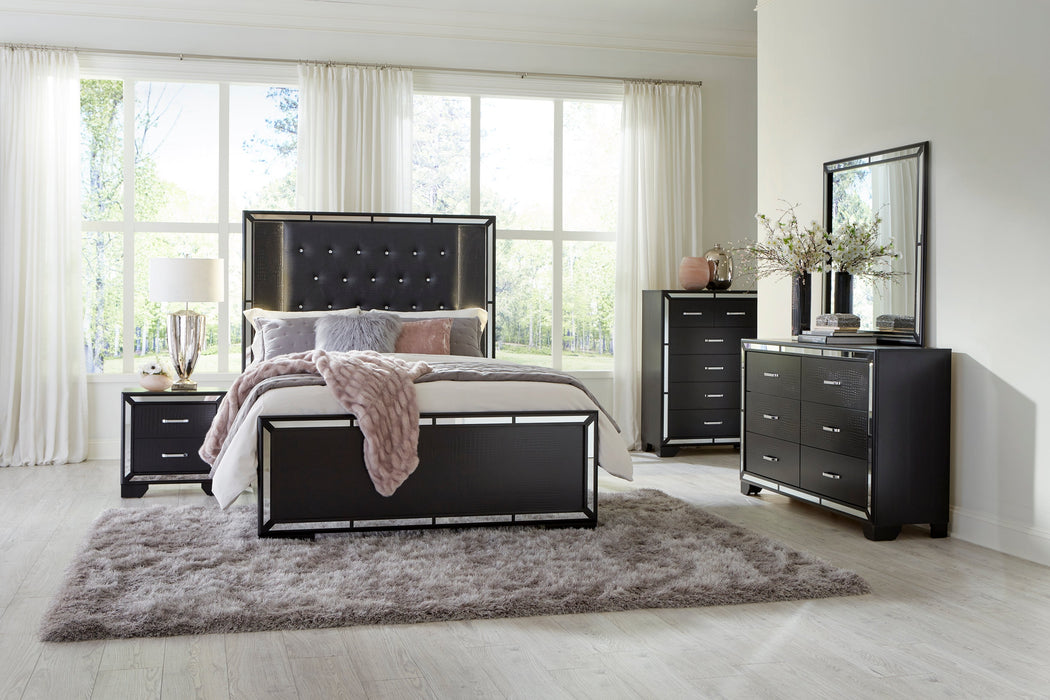 Aveline Black Nightstand