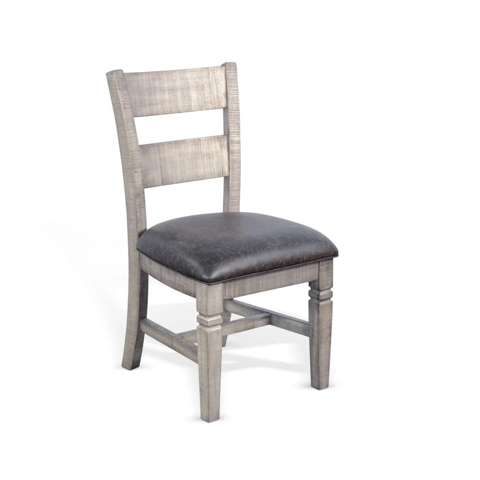 Purity Craft Homestead Hills Ladderback Dining Chair Tobacco Leaf and Alpine Grey