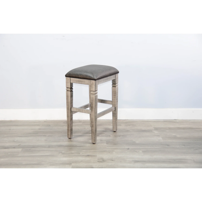 Purity Craft Bar Stool, Cushion Seat Alpine Grey