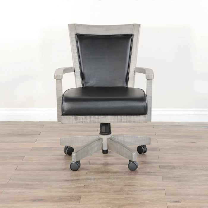 Purity Craft Game Chair with Casters, Cushion Seat & Back Alpine Grey