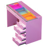 VANITII Diana RGB Vanity Desk with Light - 8 Storage Drawers