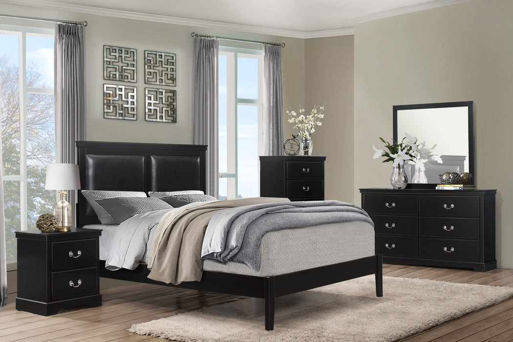 Seabright Black Full Panel Bed