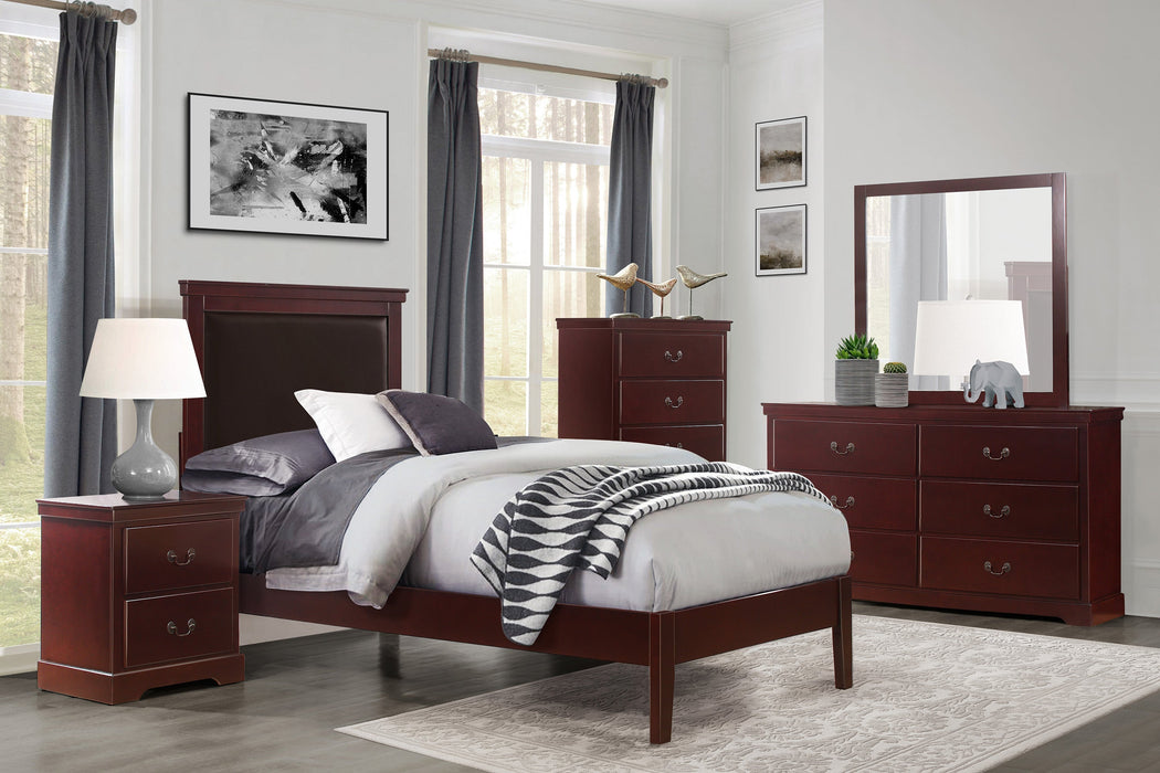 Seabright Cherry Twin Panel Bed