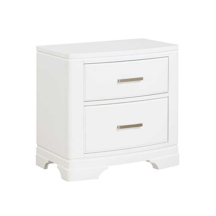 Hudson White Nightstand