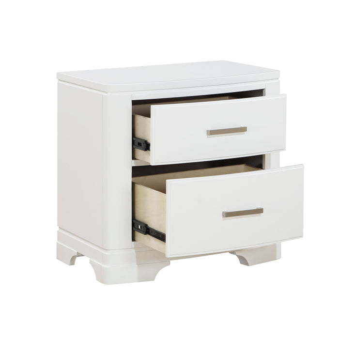 Hudson White Nightstand