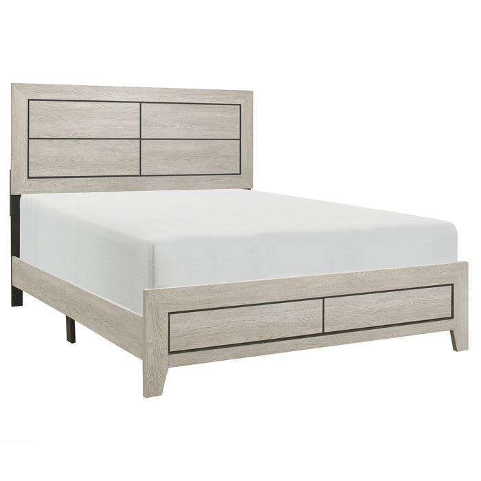 Quinby Light Brown Queen Bed