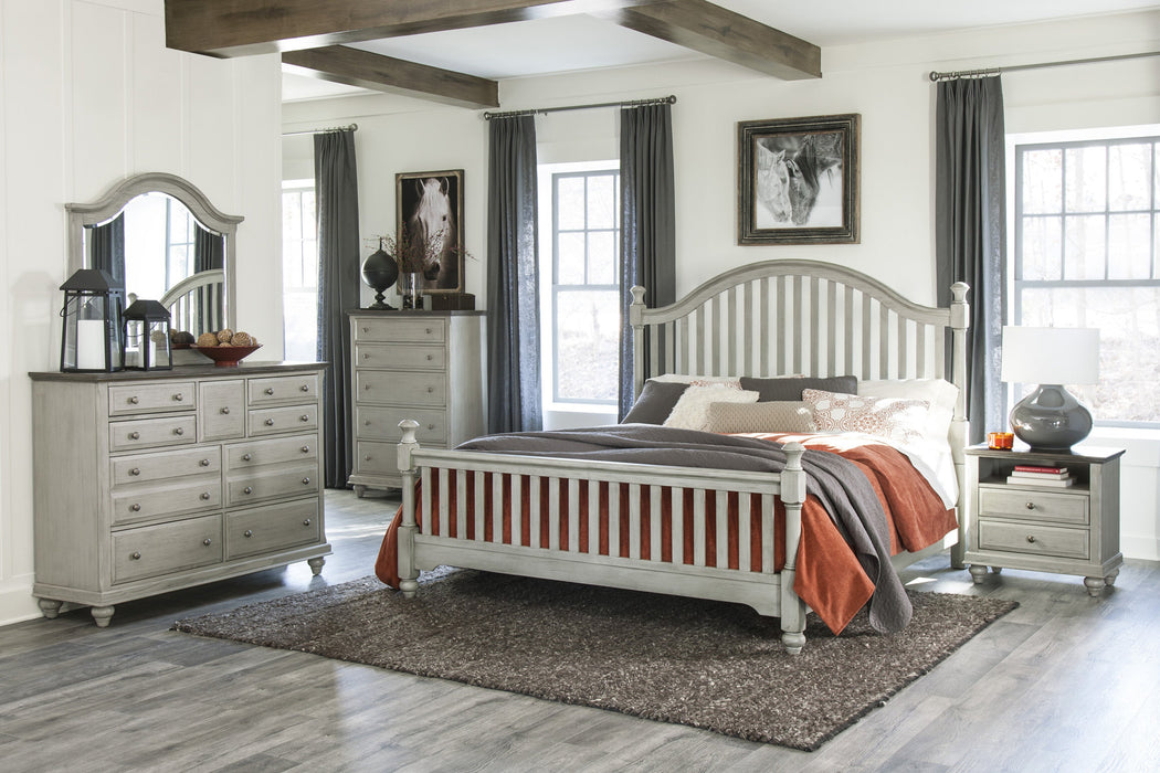 Mossbrook Dark Brown/Light Gray Dresser