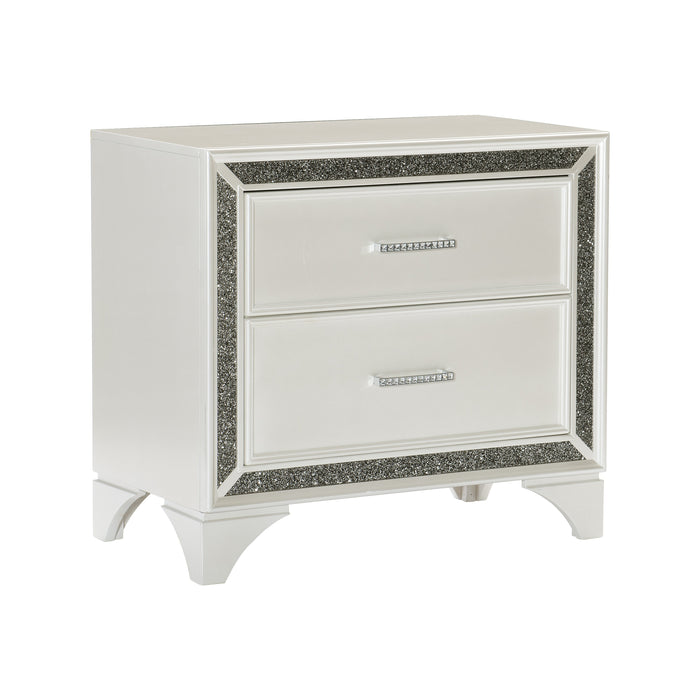 Salon White Nightstand