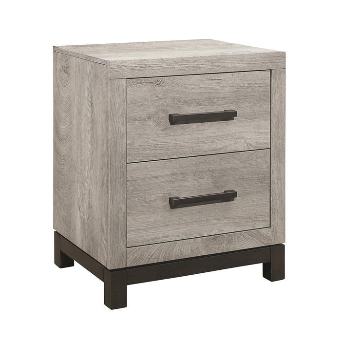 Zephyr Light Gray Nightstand