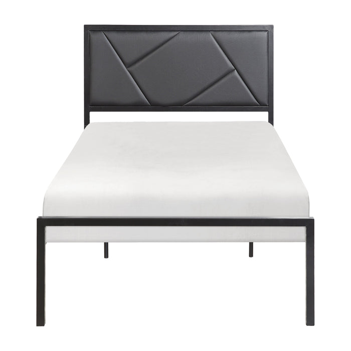 Keegan Gunmetal Twin Platform Bed