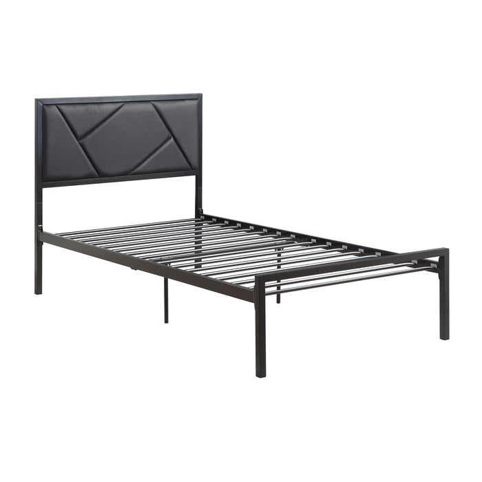 Keegan Gunmetal Twin Platform Bed