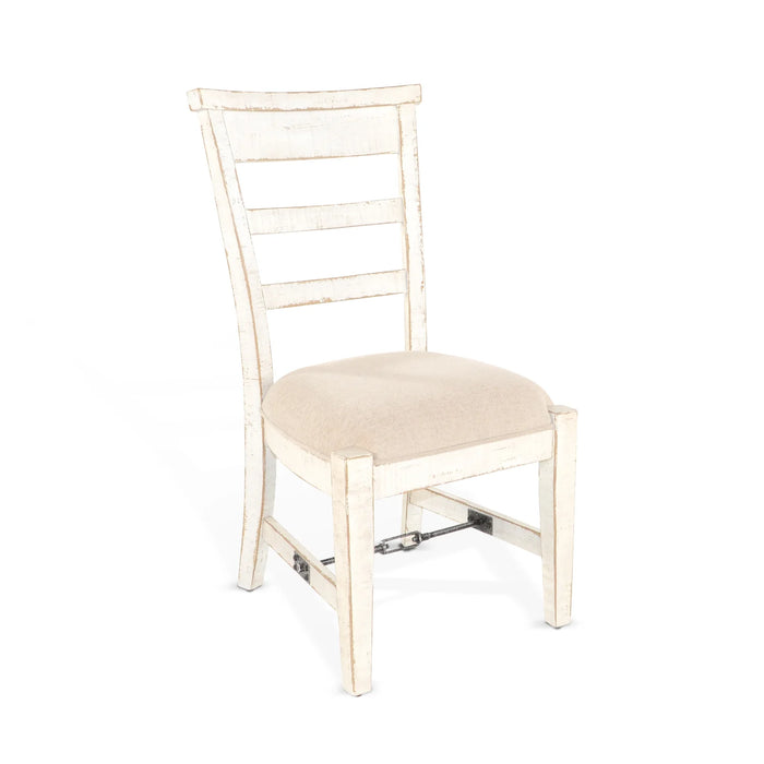 Purity Craft White Sand Side Chair, Cushion Seat White Sand