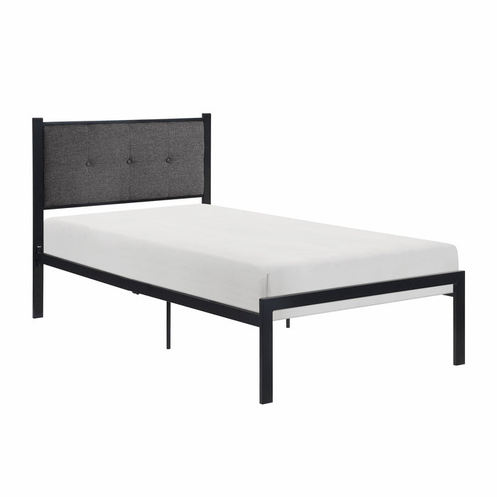 Samuel Black Metal Twin Platform Bed