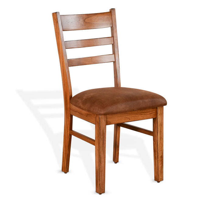 Purity Craft Sedona Ladderback Chair, Cushion Seat Rustic oak